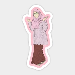 PInk Kebaya Dress Sticker